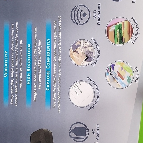 Pandigital Handheld Wand Scanner with Feeder Dock  S8X1103LP - Picture 13 of 14